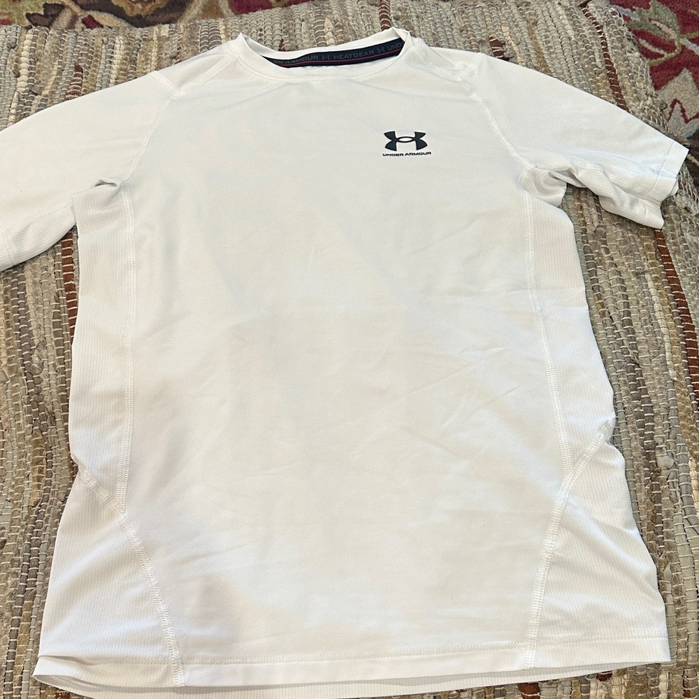 Under Armour Short Sleeve Tech Tees - White & black - Picture 6 of 11